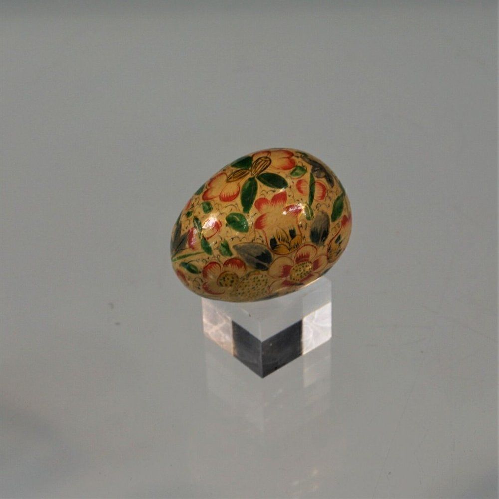 Vintage Easter Egg Decoupage Floral Holiday Decoration